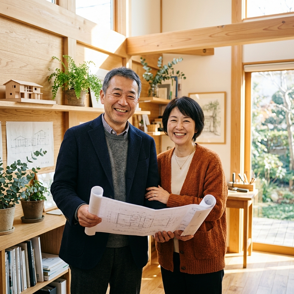 にゃんマオ工務店の夫婦建築士